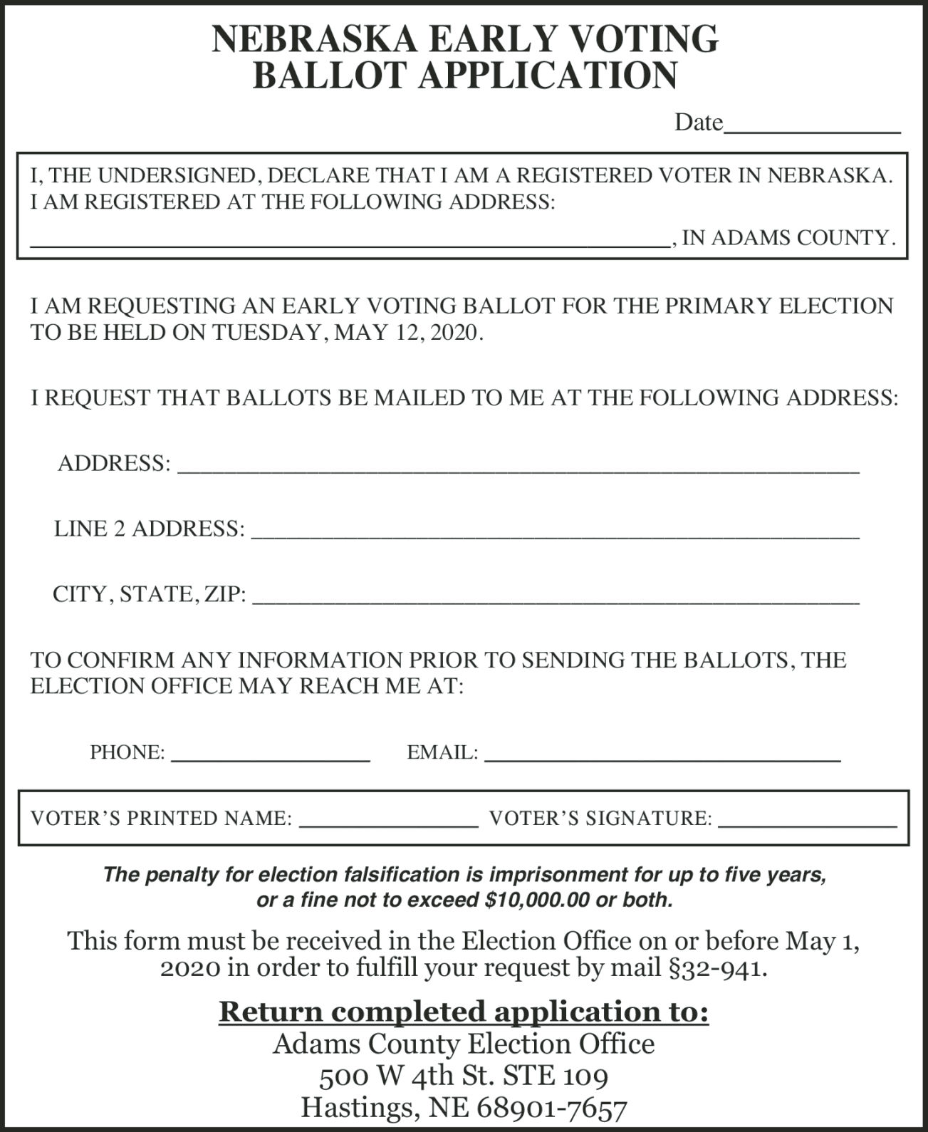 Ballot application